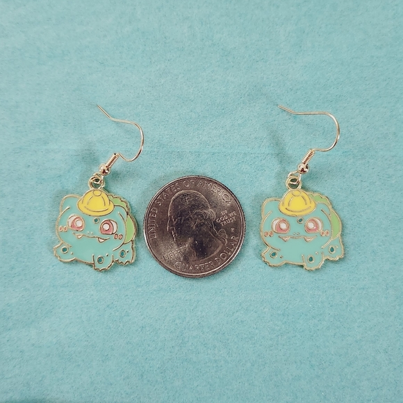 🔮3/$15 Pokemon Bulbasaur Earrings - Picture 2 of 4
